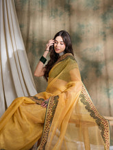 Womens Fashion Ethnic Yellow Color Sarees-MLSHWSA1602YLW0ONE